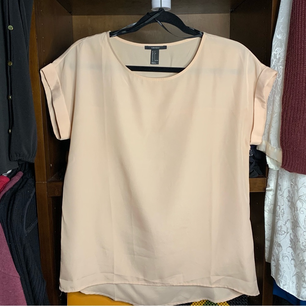 Forever 21 Light Pink Loose Top